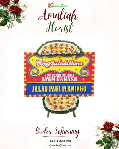 Bunga Papan Congratulation di Kemiri